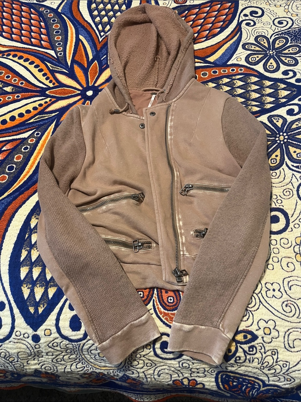 Free People zip up hoodie